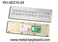 USB Port Dynamic Waterproof Industrial Metal Kiosk Keyboard with 24 Keys